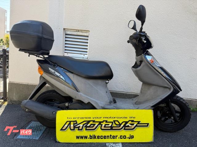 アドレスＶ１２５Ｇ　インジェクション　２００７年モデル　ノーマルマフラー　スズキ純正リアボックス