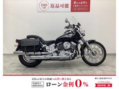 ヤマハ　ドラッグスター４００　スクリーン・エンジンガードサイドバッグ装備