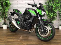 カワサキ　Ｚ４００　サイドガードフレーム　メーターバイザー　純正ＥＴＣ２．０付き