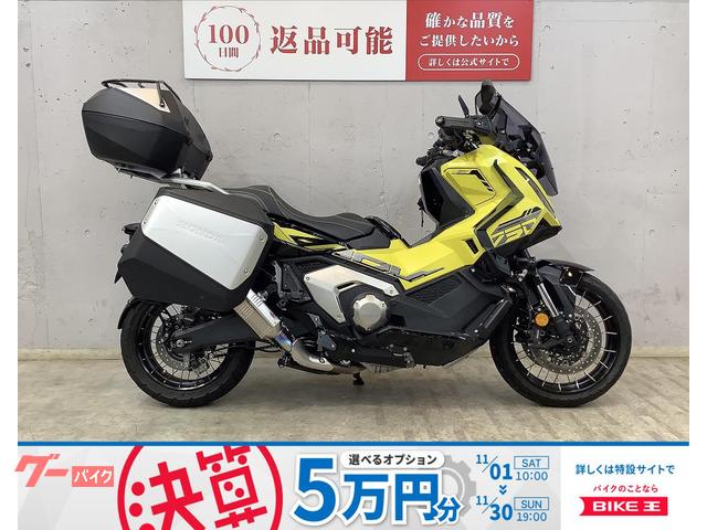 Ｘ−ＡＤＶ　ＪＭＣＡ認証ＴＳＲマフラー！　純正オプションフルパニア　サイドブレーキ