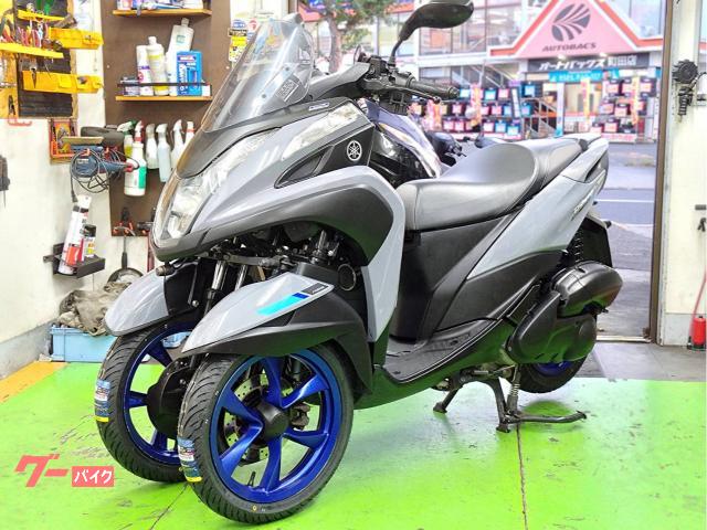 トリシティ１５５　ＳＧ３７Ｊ　タイヤ新品　バッテリ新品　ドライブベルト　プーリ　フェイス純正新品　ＳＰ忠男マフラ　ドラレコ　ＥＴＣ