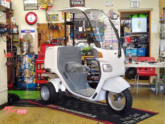 ジャイロキャノピー　ＴＡ０２　ドライブベルト純正新品　アルミ前後ホイール　アルミステップ　バッテリー新品　ＮＧＫプラグ新品　２スト