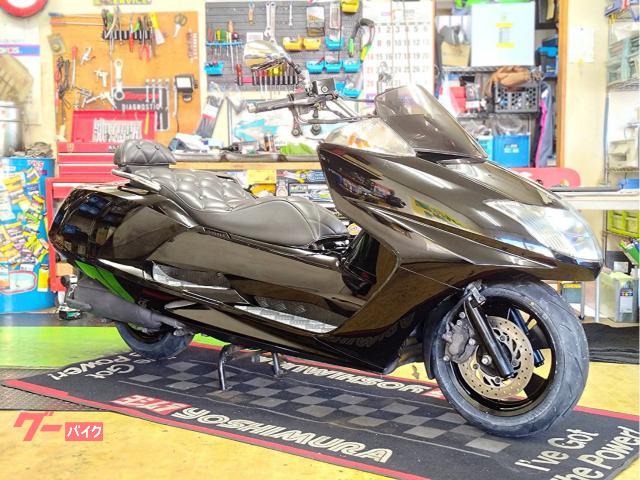 マグザム　後期型　ＥＴＣ付き　タイヤ前後新品　　純正ドライブベルト新品　フロントフォークＯＨ済　ＬＥＤライト