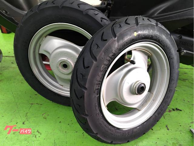 ヤマハ JOG SA55J タイヤ前後新品 ドライブベルト純正新品交換