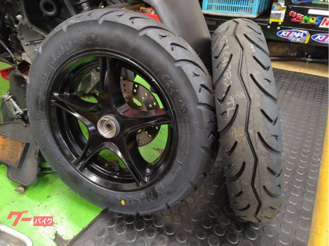 ヤマハ JOGデラックス SA56J タイヤ前後新品 ドライブベルト