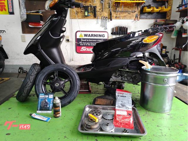 JOG（sa39j）タイヤ新品！軽整備済！残自賠責1年ちょいあり！ ヤマハ JOGデラックス SA39J タイヤ前後新品交換 バッテリー
