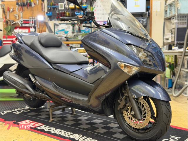 マジェスティ 後期型 タイヤ前後新品 純正ドライブベルト新品 NGKプラグ新品 フロントフォークOH済 ブレーキ前後新品 LED