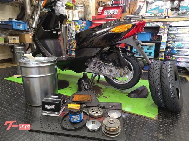 ヤマハ JOG SA36J タイヤ前後新品 バッテリー新品 NGK