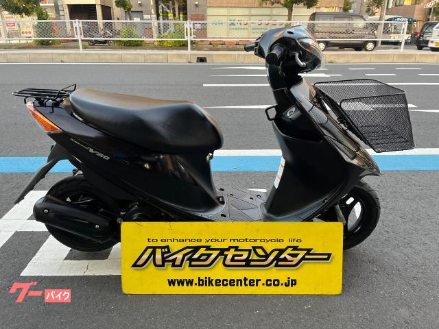 アドレスＶ５０　インジェクション　メットイン　リアキャリア　フロントバスケット　茶