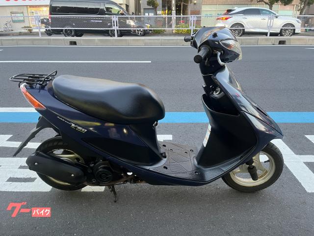 アドレスV50 インジェクション スズキ アドレスV50 インジェクション メットイン リアキャリア 青