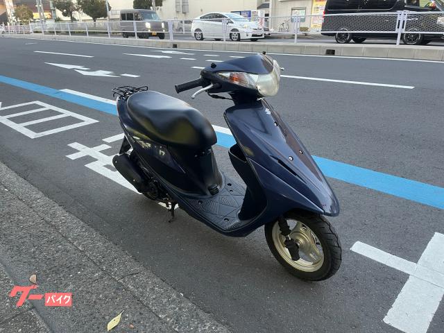 スズキ アドレスV50 インジェクション メットイン リアキャリア 青