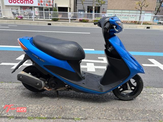 売約済み　スズキ　アドレスV50G 水色　普通に乗れる　盗難防止アラーム　福岡市 スズキ アドレスV50G 2018年 インジェクション メットイン 青