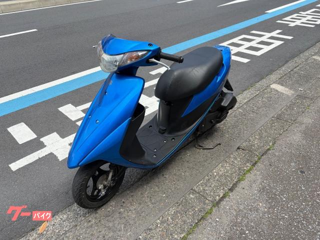 【美品】バイク 原付 スズキ V50G 水色 4st スズキ アドレスV50G 2018年 インジェクション メットイン 青