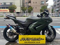 カワサキ　Ｎｉｎｊａ　２５０Ｒ　インジェクション　カスタムマフラー　キー２本　マットグリーン