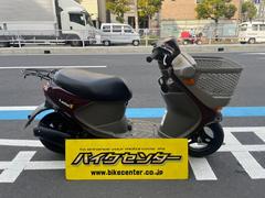 スズキ　レッツ４バスケット　インジェクション　メットイン　フロントバスケット　リアキャリア　茶