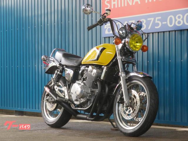 ホンダ ＣＢ４００Ｆｏｕｒ Ａ００６６ ブラック集合管 アップハンドル マーシャルイエローレンズ ＢＥＥＴカバー ＮＣ３６｜シイナモータース市川店  絶版館｜新車・中古バイクなら【グーバイク】