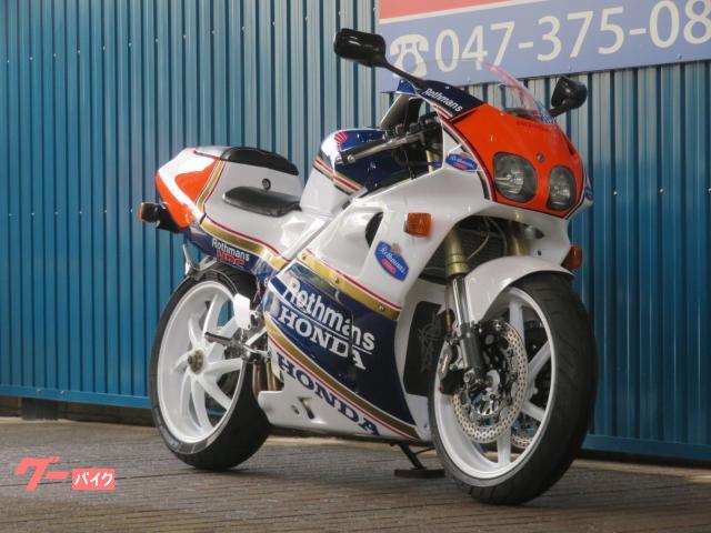 Rothmans Honda フーディ ホワイト ホンダ RVF400 A1353 ロスマンズカラー 倒立フロント