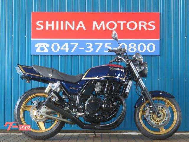 ＺＲＸ４００−II　ＨＢ００５７　ブラック集合管　マーク２カラー　前後ゴールドホイール　アップハンドル　フェンダーレス