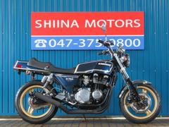 カワサキ　ＺＥＰＨＹＲ７５０　Ａ００４３　ＦＸ外装　ブラック集合管　逆車　前後ゴールドホイール　メッキフェンダー　アップハンドル