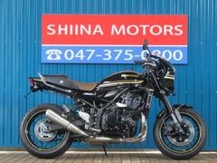 カワサキ　Ｚ９００ＲＳカフェ　Ａ００５８　メタリックディアブロブラック　フェンダーレス　タンデムバー　ブラウンシート　ＥＴＣ搭載