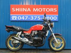 スズキ　ＧＳＸ４００インパルスＳ　Ａ１１４６　ＫＥＲＫＥＲマフラー　ヨシムラカラー　前後ゴールドホイール　タックロール　フェンダーレス