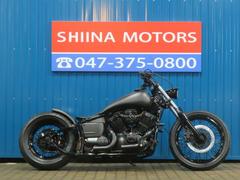 ヤマハ　ドラッグスター４００　Ａ１２９９　マットブラック　ドラッグパイプマフラー　ブラックホイール　キャブレターモデル　ＶＨ０１Ｊ