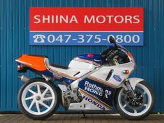 ホンダ　ＲＶＦ４００　Ａ１３５３　ロスマンズカラー　倒立フロントフォーク　プロアーム　ＮＣ３５　前後ホワイトホイール