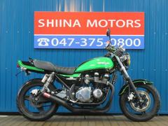 カワサキ　ＺＥＰＨＹＲ７５０　ＨＢ００５５　グリーンボール　モリワキ集合管　タックロールシート　マーシャルイエローレンズ　ＥＴＣ搭載