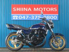 カワサキ　ＺＲＸ４００−II　ＨＢ００５７　ブラック集合管　マーク２カラー　前後ゴールドホイール　アップハンドル　フェンダーレス
