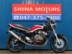 ホンダ　ＪＡＤＥ　Ａ１５７４　赤／黒ＣＢＸカラー　レーシングマフラー　前後ブラックホイール