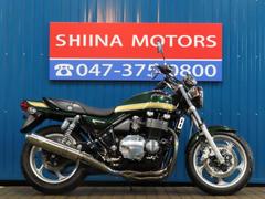 カワサキ　ＺＥＰＨＹＲ１１００　Ａ１５８５　メタリックダークグリーン　ワイバンフルエキチタンマフラー　エンジンスライダー