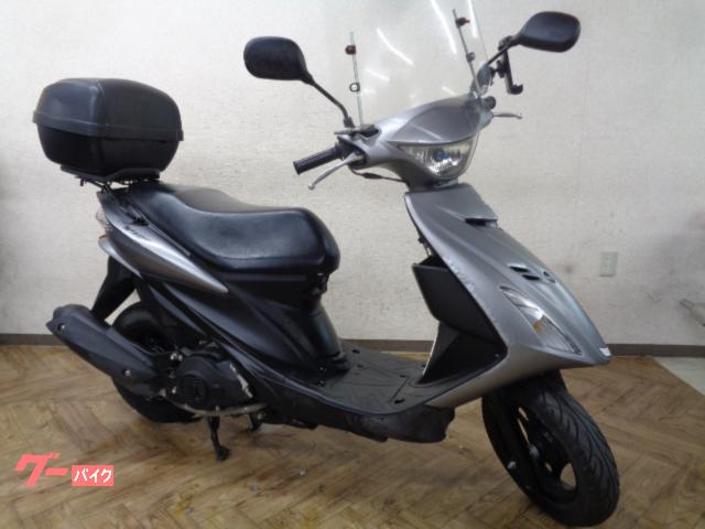 アドレスＶ１２５ＳＳ　最終型　マットカラー　スクリーン　リアボックス　インジェクションモデル　空冷単気筒エンジン　シャッターキー