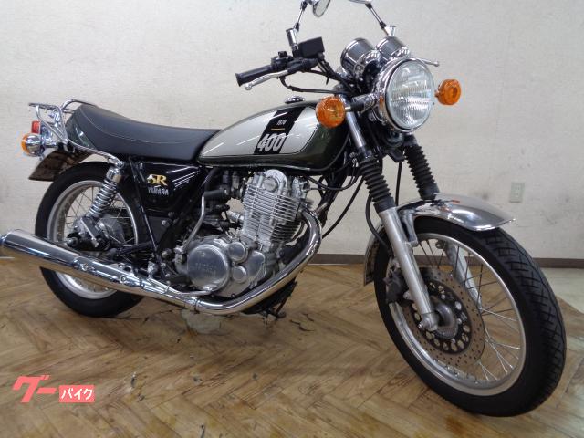ＳＲ４００　ＥＴＣ２０　リアキャリア　ＲＨ０３Ｊ　リターン式・５段変速　インジェクション　赤キー　単気筒空冷エンジン　ブラック文字