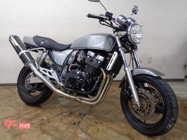 GSX400インパルス アサヒナレーシングマフラー キャブ車4気筒 ハンドルカスタム 水冷直列4気筒DOHCエンジン 6速