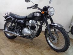 カワサキ　Ｗ４００　キャブ車　ＳＯＨＣ４バルブバーチカルツインエンジン　リターン式５段　フロントディスクブレーキ　ベベルギヤ駆動　エボニー