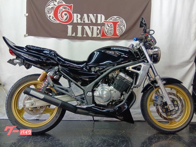 ＢＡＬＩＵＳ−II　２００１年式　フルブラック・ナポレオンミラー・エナメルタックロールシート・ショート管・コンドルハンドル・反り上げ
