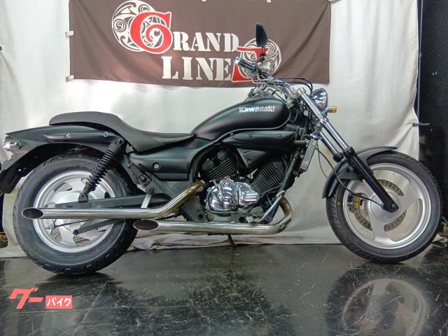 エリミネーター２５０Ｖ　１９９９年式マットブラック　ナポレオンミラー　スラッシュマフラー　スモールウィンカー前後タイヤ新品