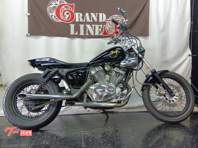 ＸＶ２５０ビラーゴ２５０　フルブラック　スラッシュマフラー　コンドルハンドル　シングルシート　スモールウィンカー