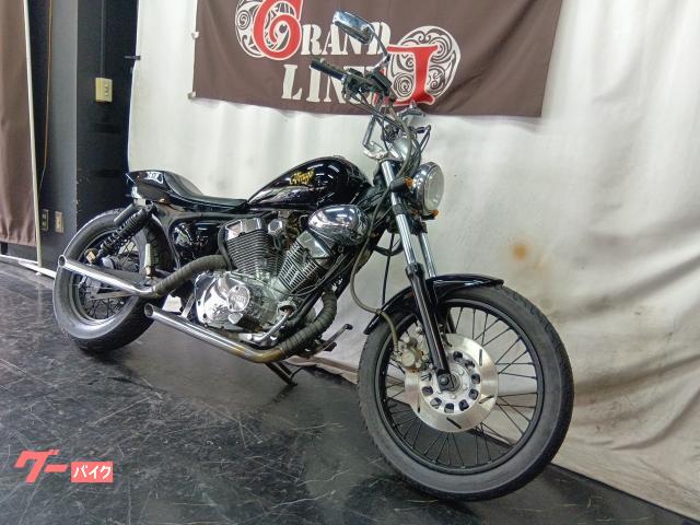 ヤマハ XV250ビラーゴ250 フルブラック スラッシュマフラー