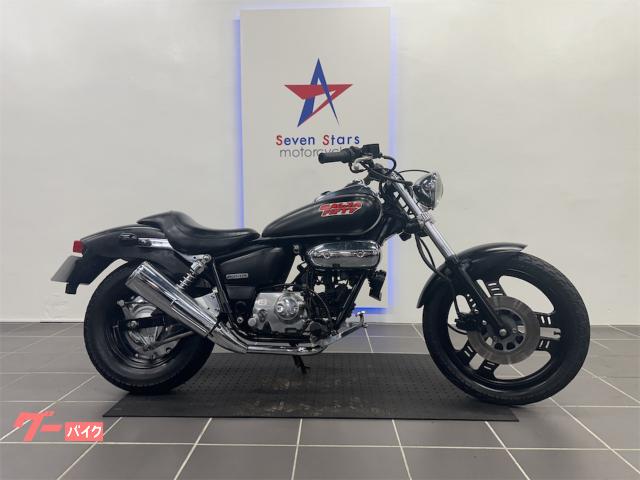 ホンダ ＭＡＧＮＡ ＦＩＦＴＹ マットブラックペイント フロントディスクブレーキ カスタムウインカー マグナ５０｜ＳＥＶＥＮ ＳＴＡＲＳ  ＭＯＴＯＲＣＹＣＬＥＳ｜新車・中古バイクなら【グーバイク】