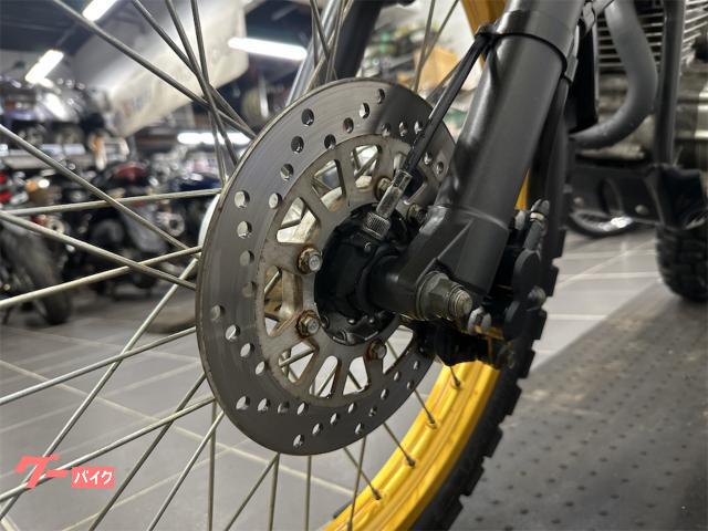 ヤマハ トリッカー ゴールドホイール セローカスタム 前後ディスク