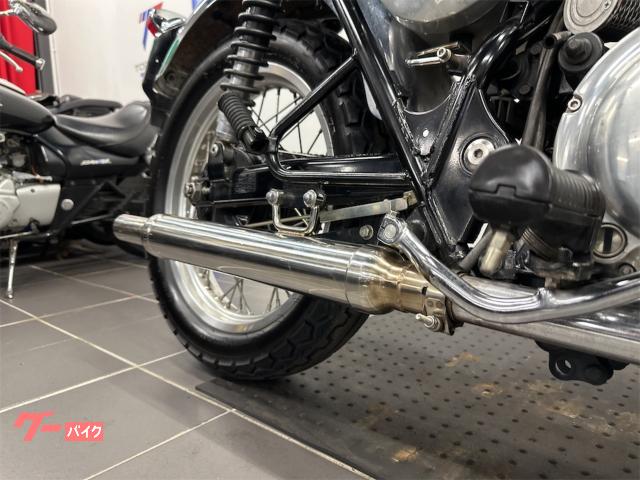 カワサキ W400 左右2本出しカスタムマフラー フロント