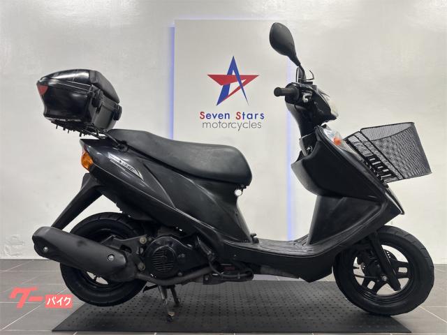 アドレスＶ１２５Ｇ　Ｋ７モデル　ガソリン残量メーター付き　盗難防止警報アラーム標準装備　フロントディスクブレーキ　サイドスタンド