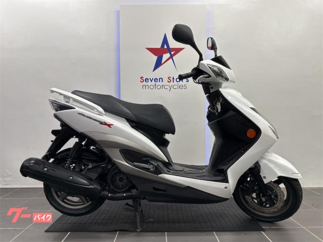 シグナスＸ　ＳＲ　ガソリン残量メーター付き　フロントディスクブレーキ　キックスタート付き　赤ステッチシート