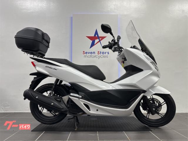 ＰＣＸ　ＪＦ５６　純正ロングスクリーン　ＬＥＤヘッドライト　フロントディスクブレーキ　グリップヒーター付き　リアＢＯＸ付き