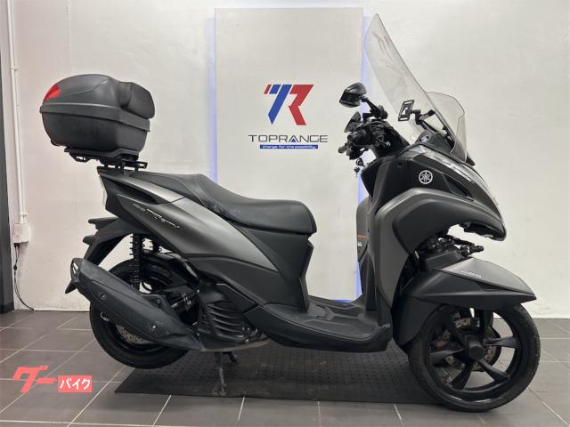 トリシティ１５５　側車付軽二輪登録　ＥＴＣ付き　ＬＥＤヘッドライト　ＧＩＶＩ製リアＢＯＸ　グリップヒーター　ガソリン残量メーター付