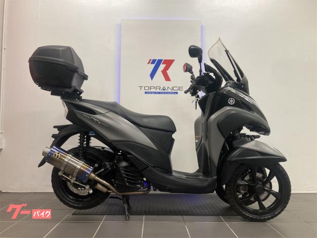 トリシティ１５５　普通自動車免許仕様　側車付軽二輪登録済　ＳＰ忠男　ワンキーシステムＢＯＸ　ＬＥＤヘッドライト　グリップヒーター