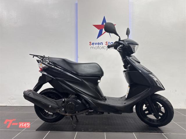 アドレスＶ１２５Ｓ　フロントディスクブレーキ　盗難警報アラーム標準装備　ガソリン残量メーター付き　デジタルメーター　キック付き