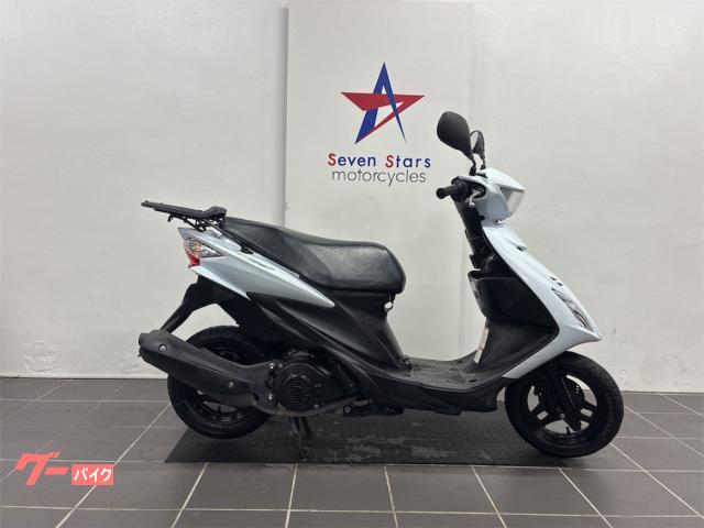 アドレスV125S フロントディスクブレーキ ガソリン残量メーター付き 盗難警報アラーム標準装備 キック付き インジェクション搭載