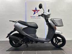 スズキ　レッツ４　ＦＩ　ガソリン残量メーター付き　前カゴ付き　メットインスクーター　インジェクション搭載　フラットステップボード